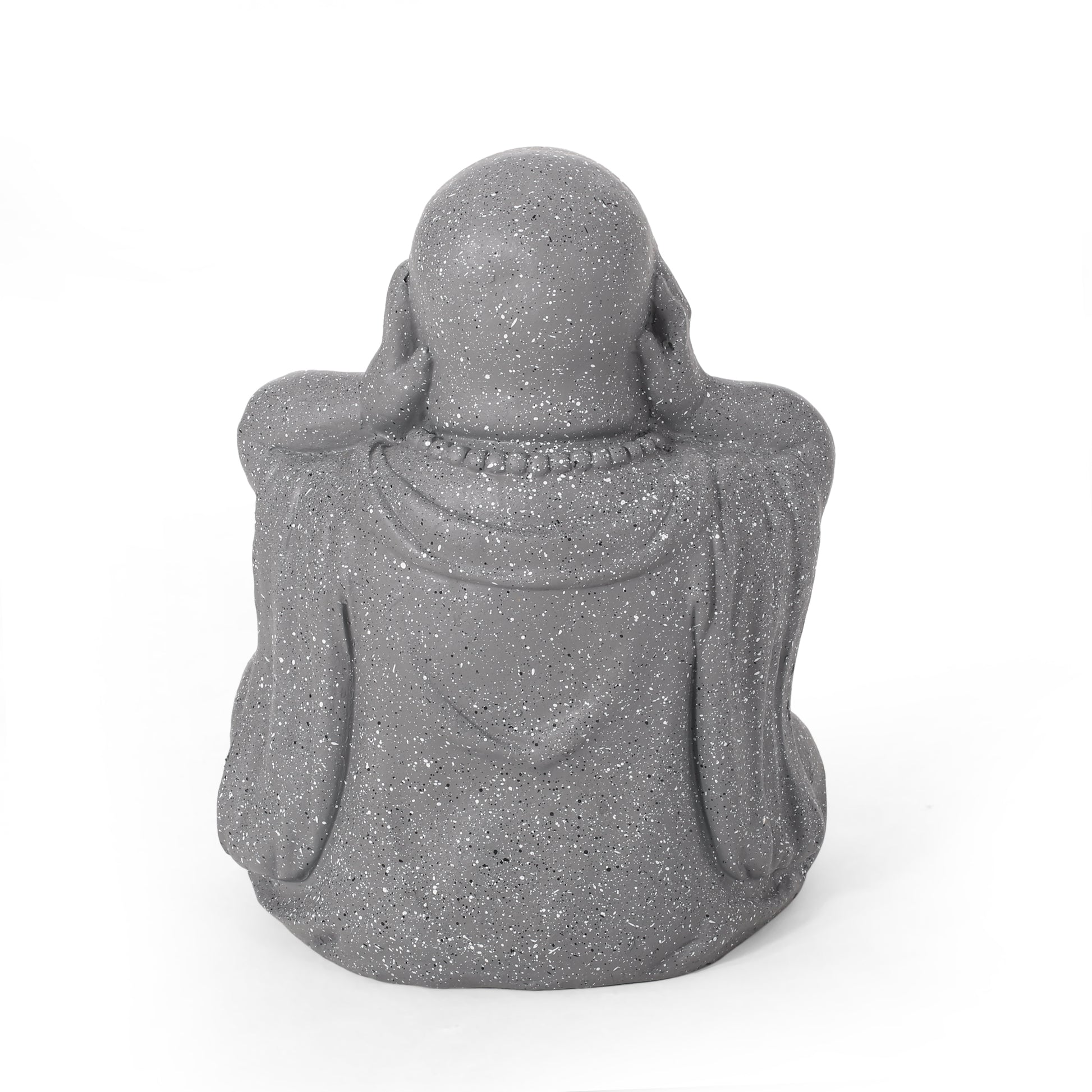 Harrod Outdoor Monk Statue, Stone Gray stone gray-magnesium oxide