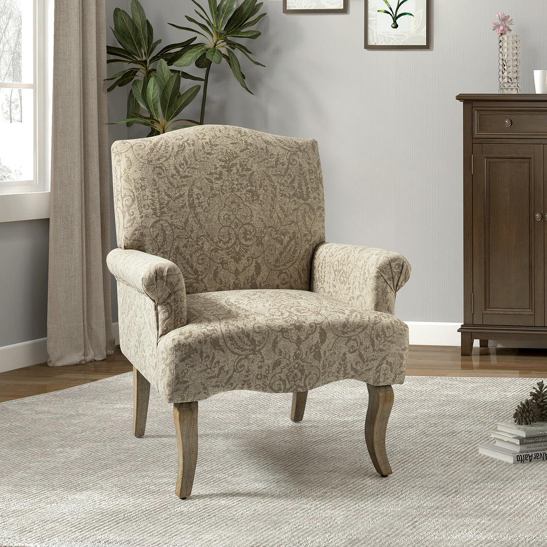 Auguste Armchair Dmk - Linen Mid-Century Modern