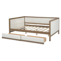 Full Size Upholstered Daybed With 2 Drawers And -