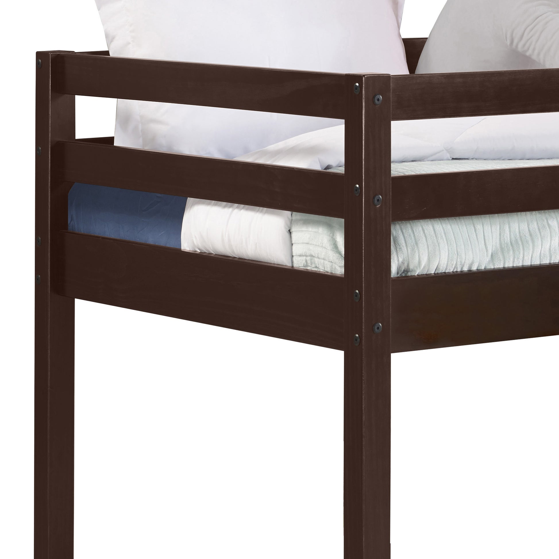 Espresso Twin Loft Bed With Ladder - Espresso