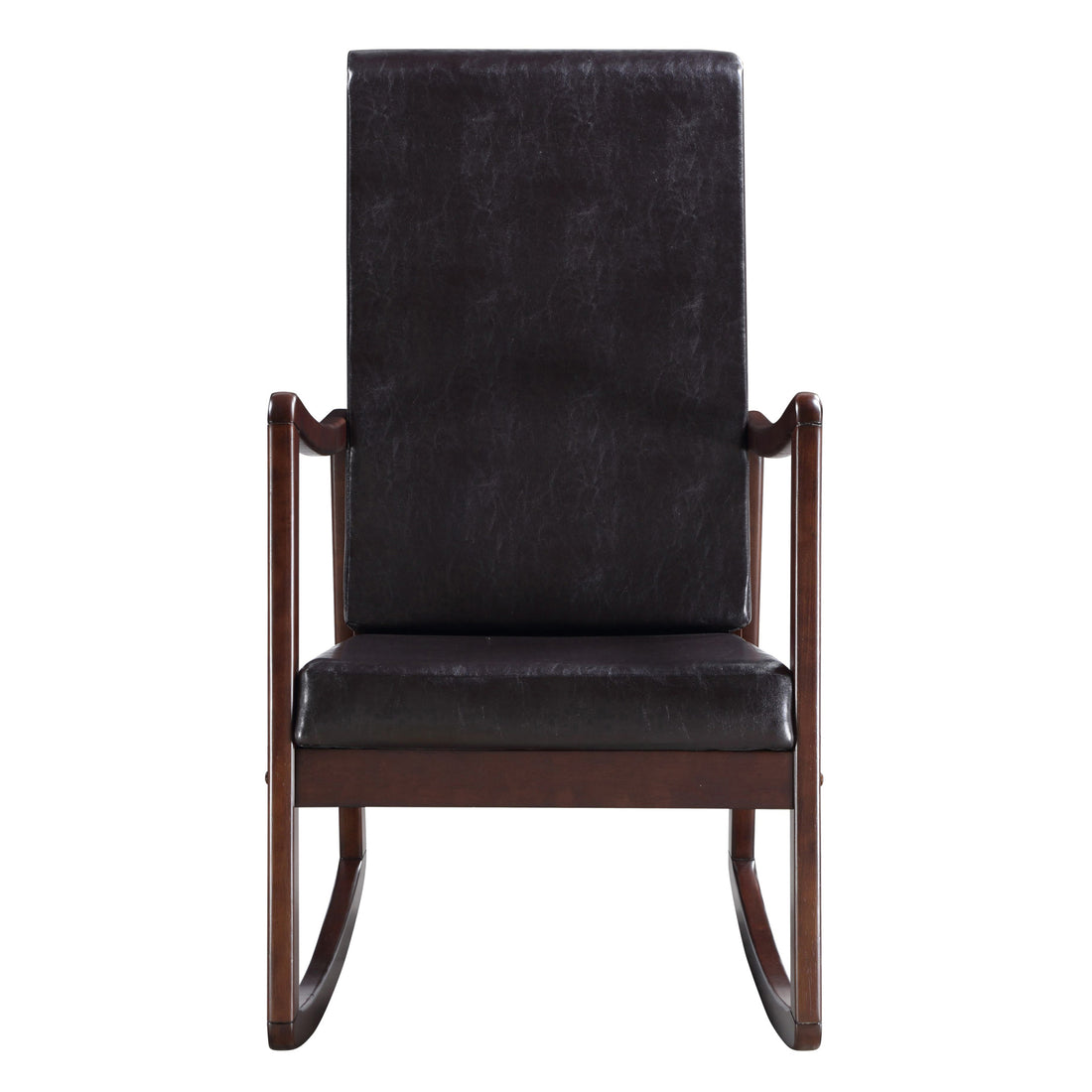 Dark Brown And Espresso Rocking Chair With