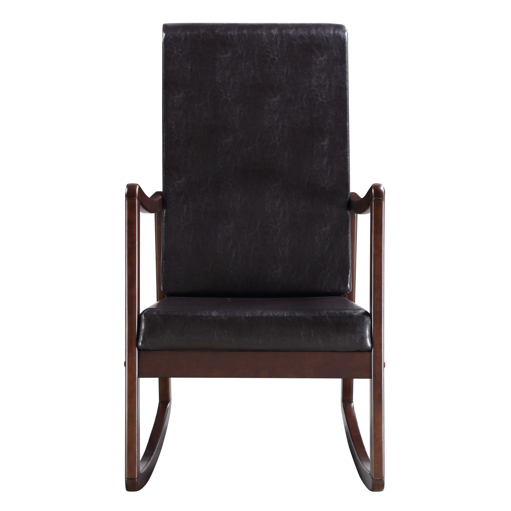 Dark Brown And Espresso Rocking Chair With