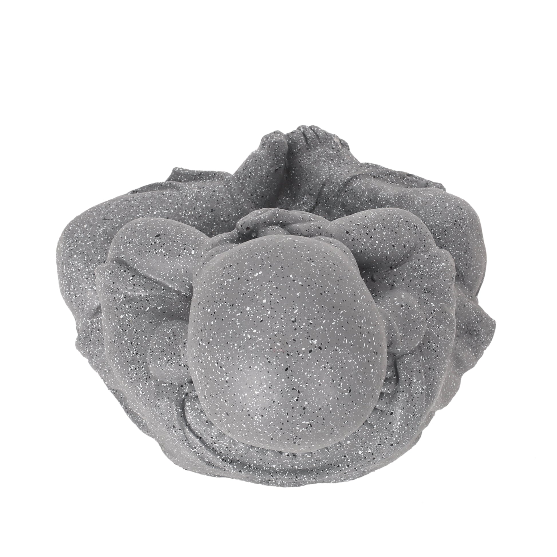 Harrod Outdoor Monk Statue, Stone Gray stone gray-magnesium oxide