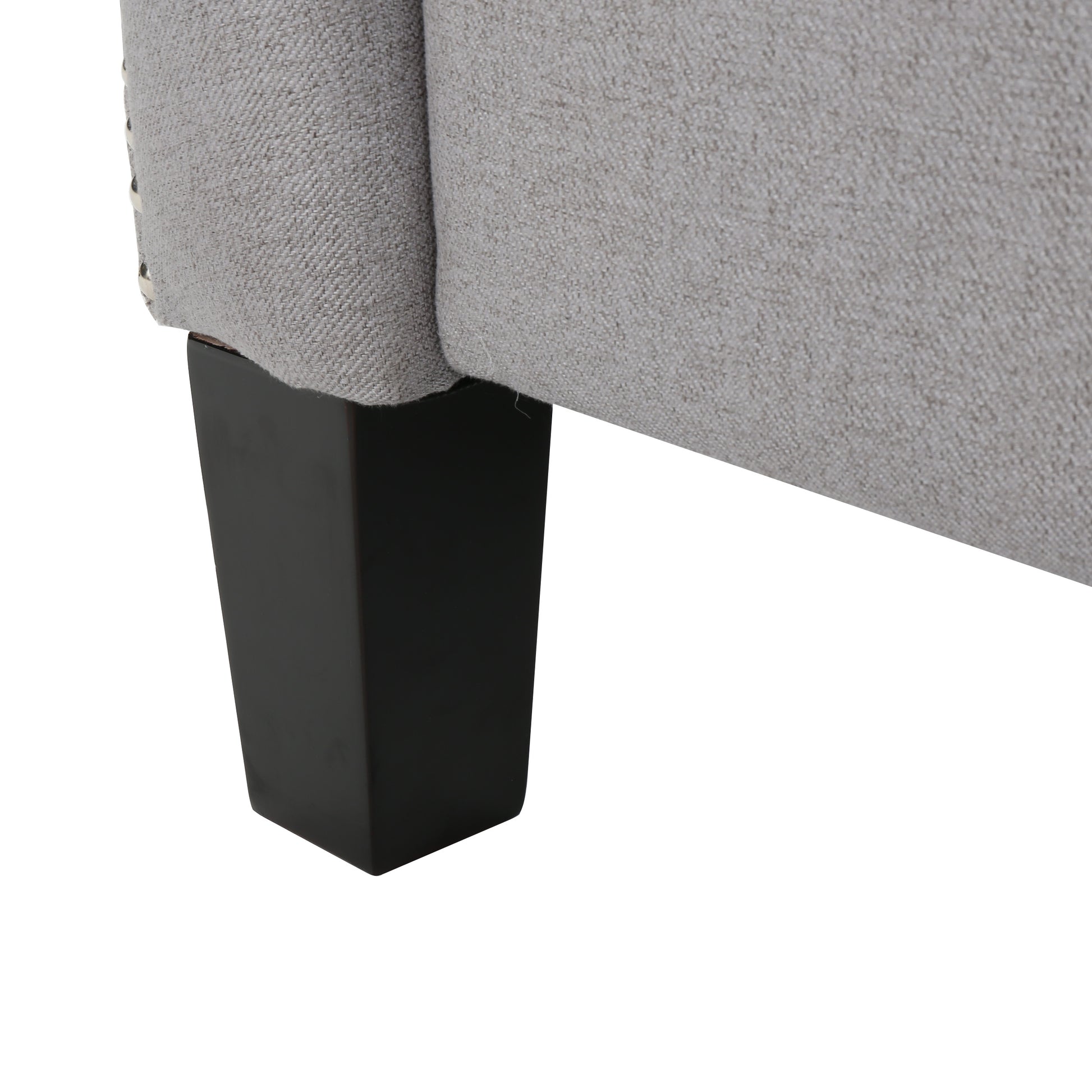 Modern Light Grey Fabric Push Back Recliner -