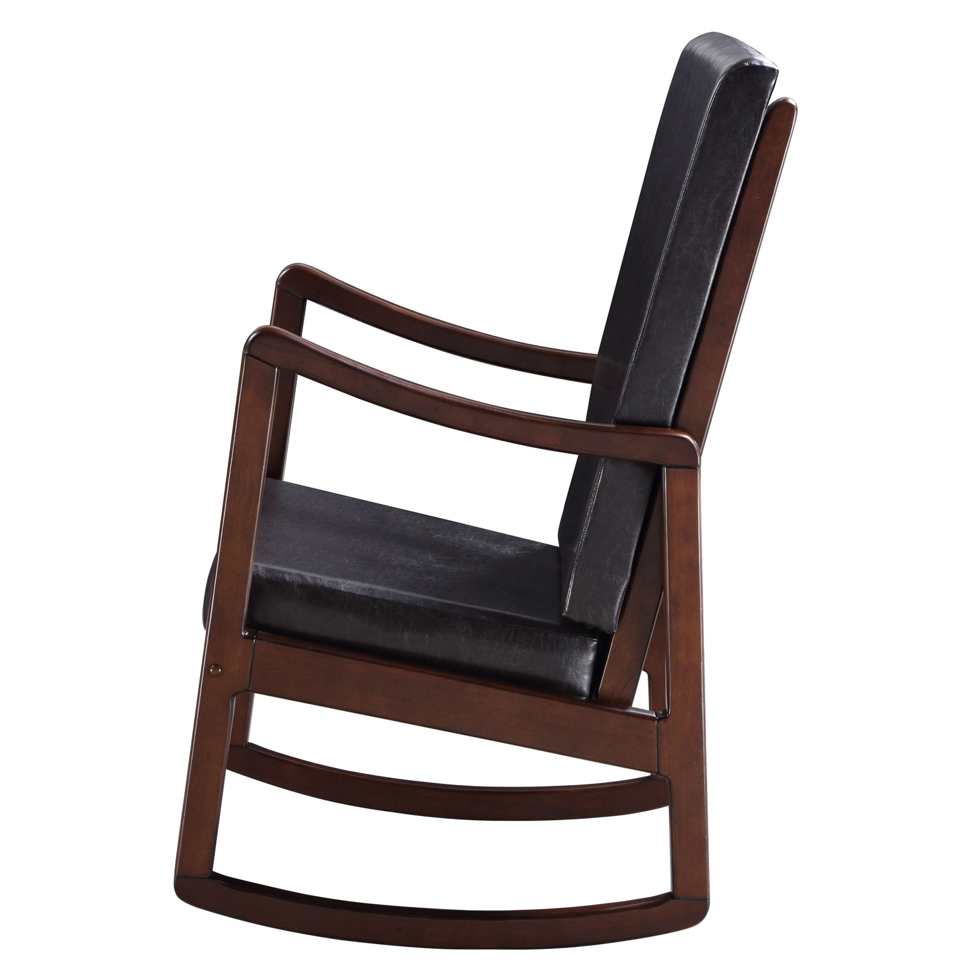 Dark Brown And Espresso Rocking Chair With