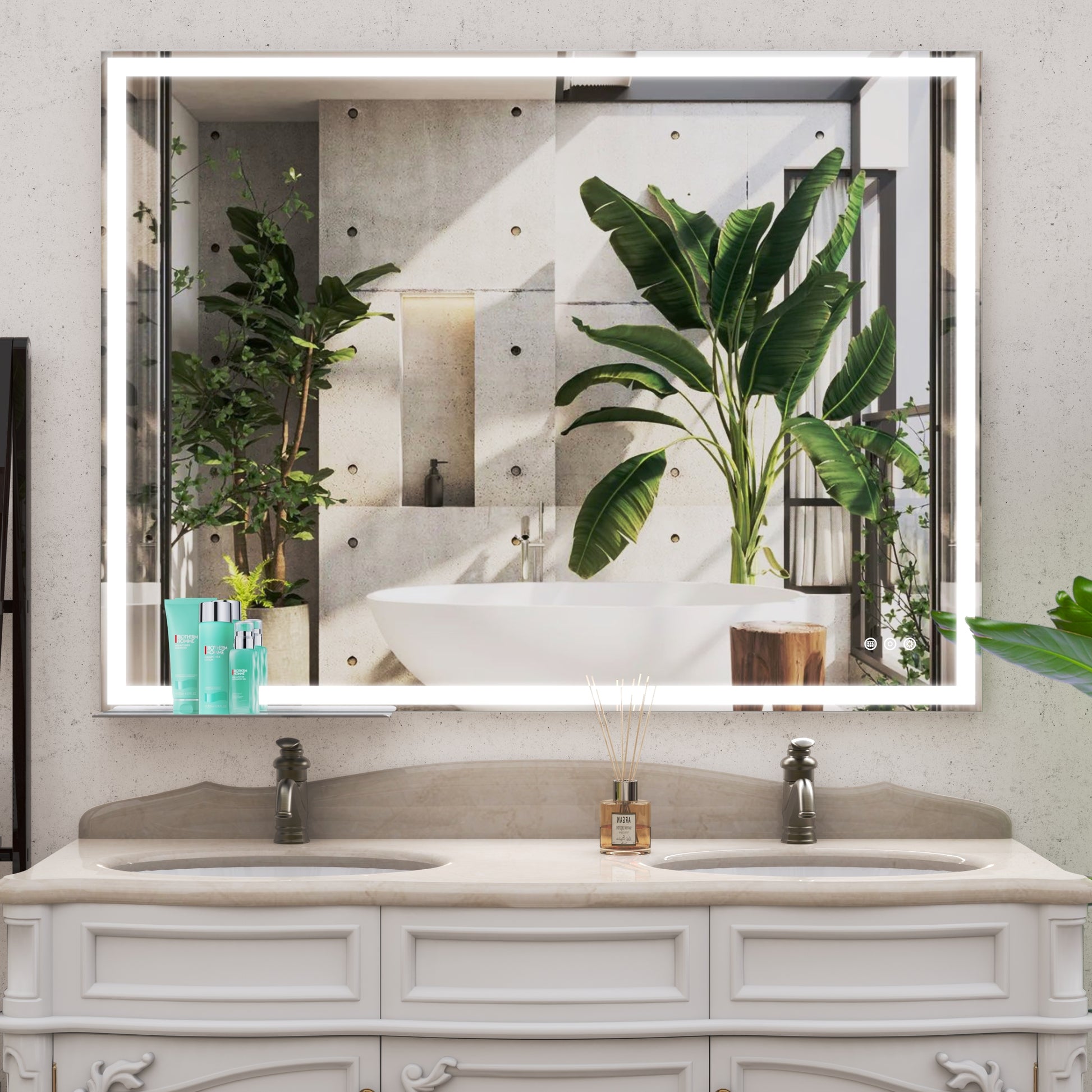 48X36 Inch Led Bathroom Vanity Mirror Wall