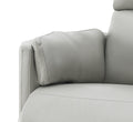 Sagen Glider Recliner W Swivel, Gray Leather Aire