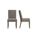 Quinn Chair Set Of 2 Dark Brown - Dark Brown Wood