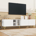 Modern Minimalist Geometric Tv Cabinet With Metal