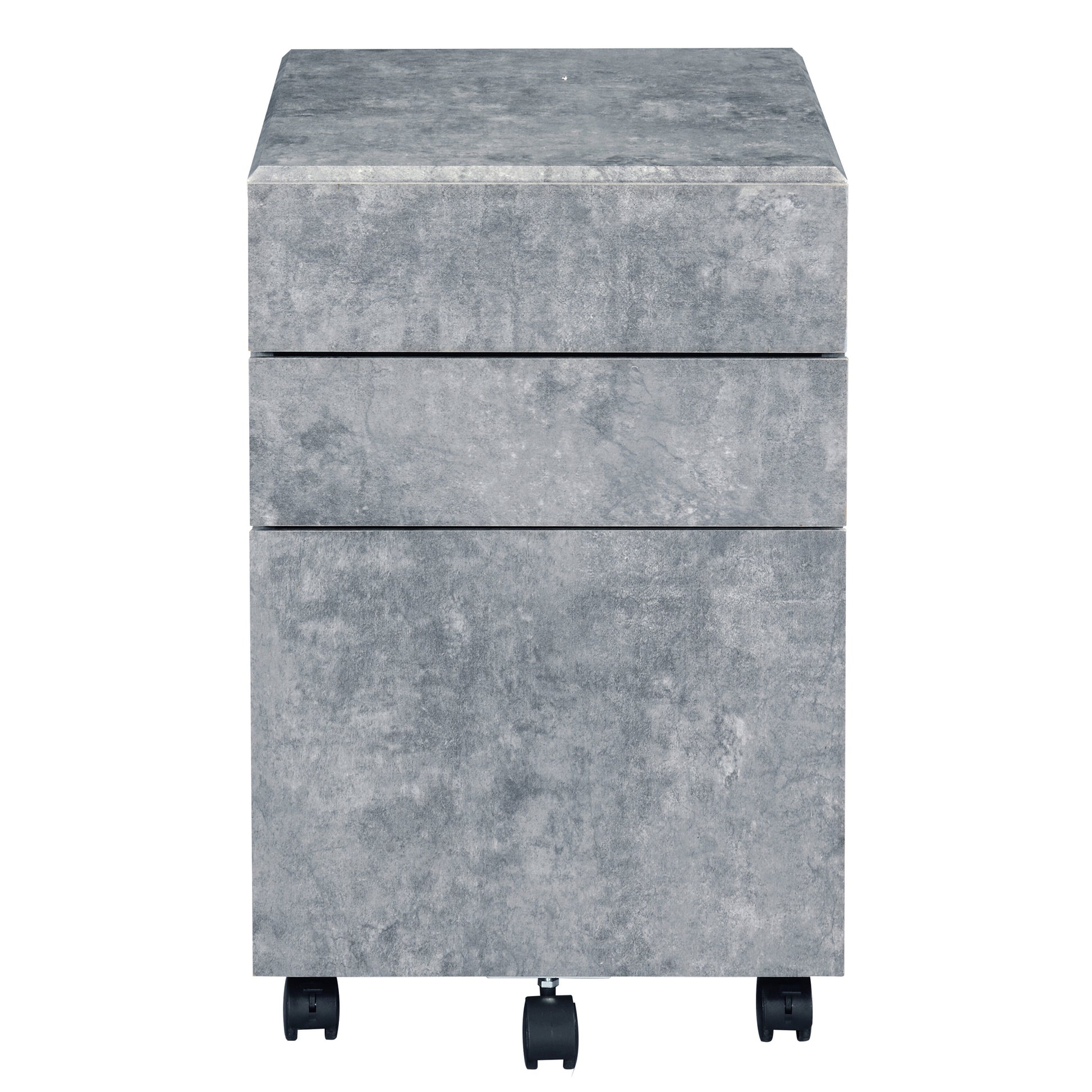 Silver 3 Drawer File Cabinet - Filing Cabinets