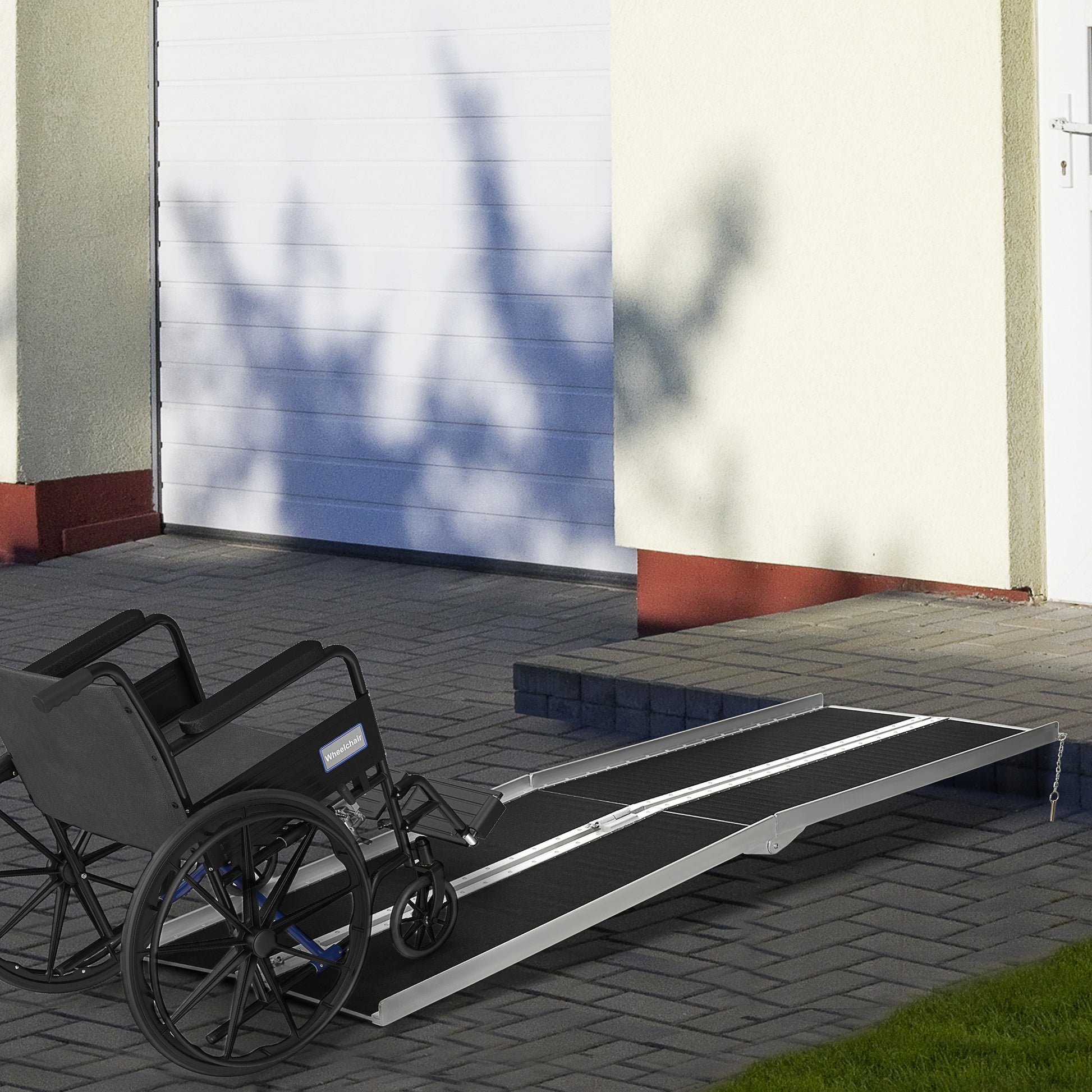 Homcom Portable Wheelchair Ramp for Home,