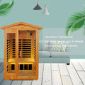 Two Person Far Infrared Old Fir Outdoor Sauna