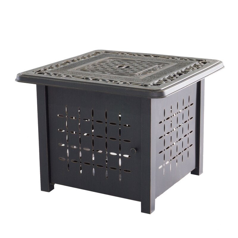 Aluminum Square Firepit Table