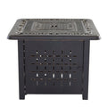 Aluminum Square Firepit Table