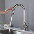 Touch Kitchen Faucet with Pull Down Sprayer brushed nickel-stainless steel