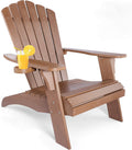 Polystyrene Adirondack Chair Brown brown-plastic