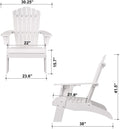 Polystyrene Adirondack Chair White white-plastic