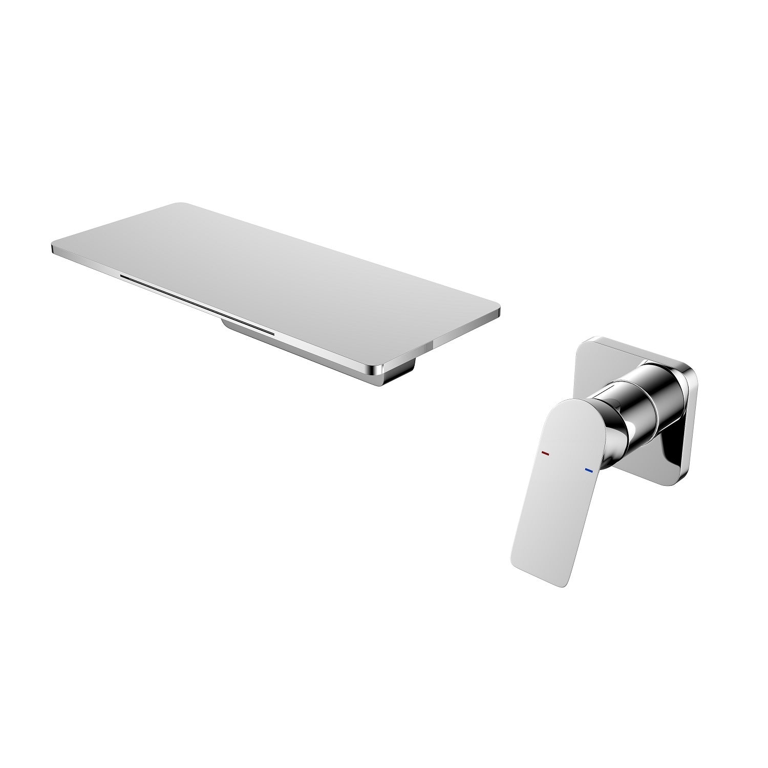 Waterfall Bathroom Sink Faucet chrome-brass