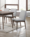 Mid Century Style Dining Chairs 2pcs Set Solid wood natural-brown-dining room-modern-dining