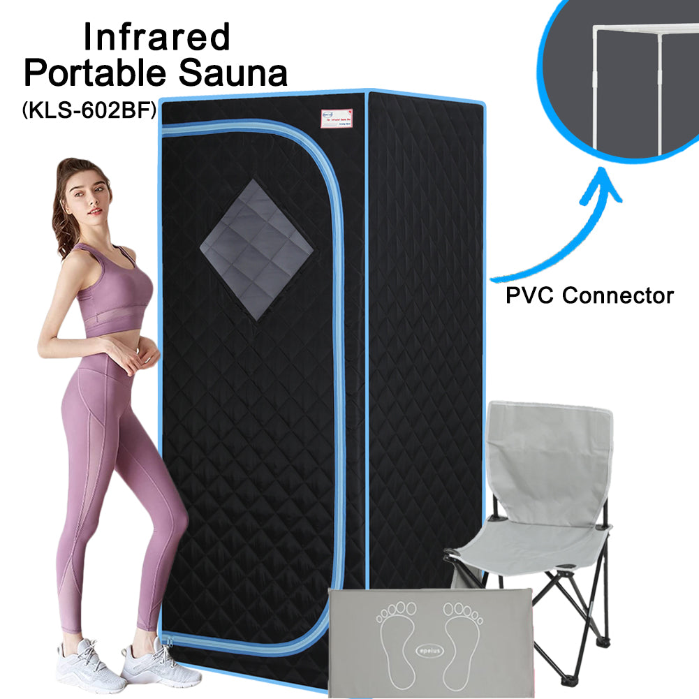 Portable Full Size Black Infrared Sauna tent