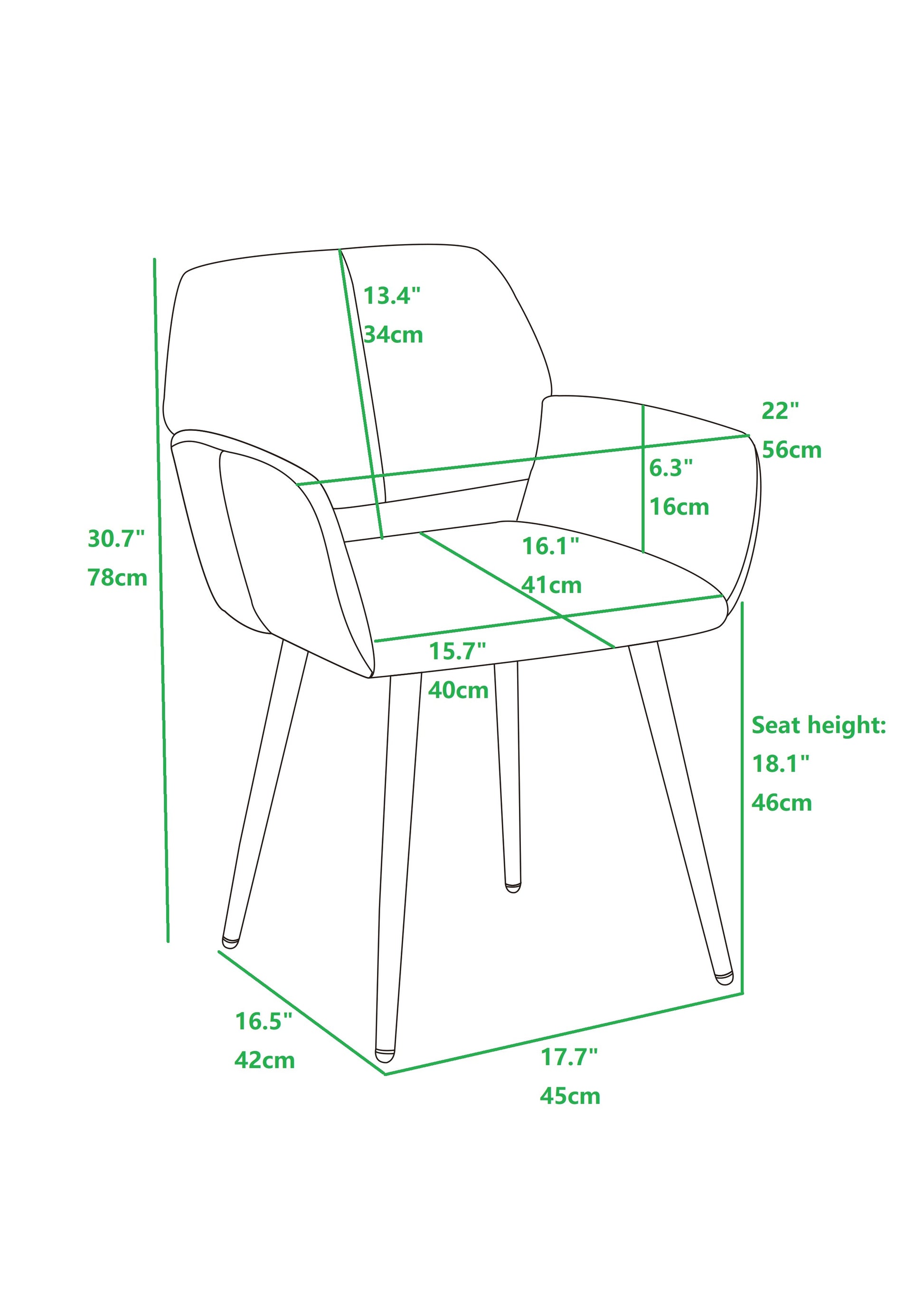 Velet Upholstered Side Dining Chair with Metal Leg yellow-fabric