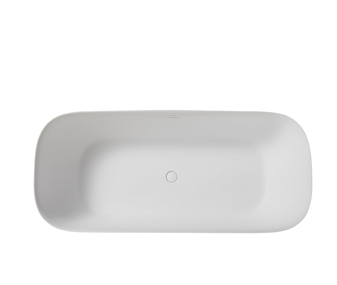 Solid Surface Freestanding Bathtub white-solid surface