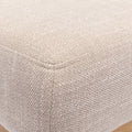 Linen Fabric soft cushion Upholstered solid wood