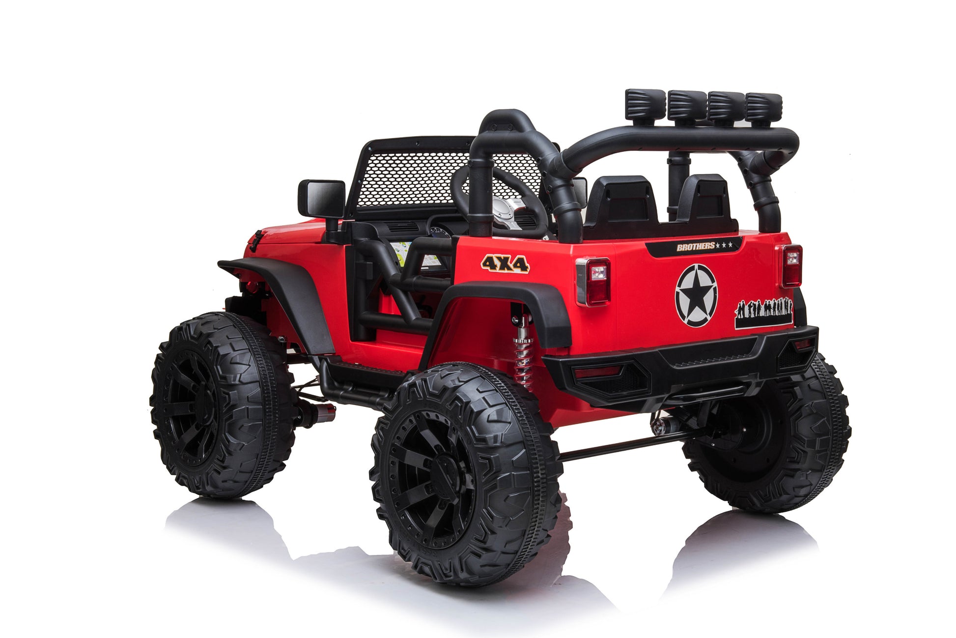 Jeep Double Drive Children Ride On Car - Red