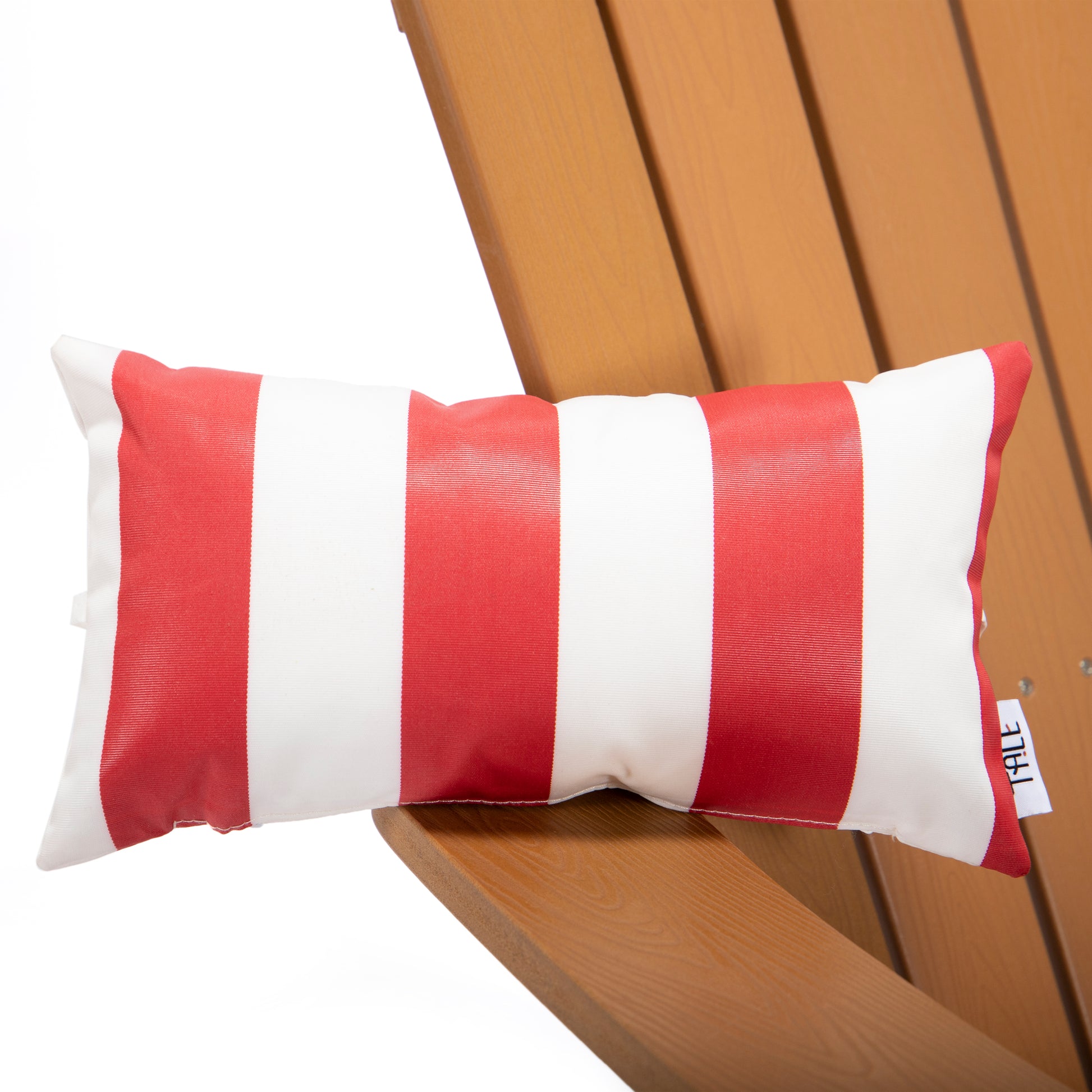 TALE Adirondack Chair Backyard Furniture Painted Seat red striped-polyester