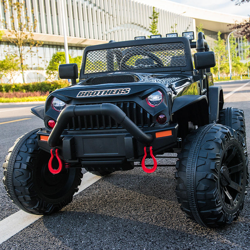 Jeep Double Drive Children Ride On Car - Red