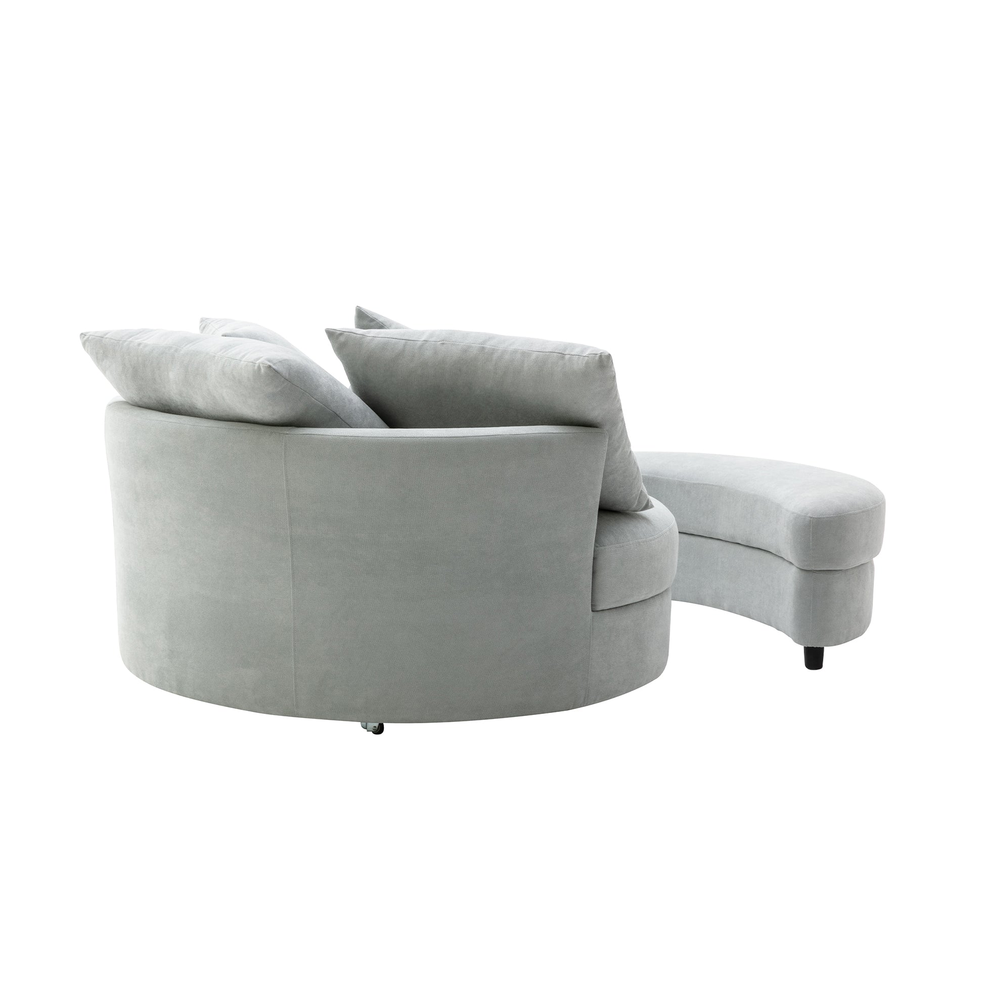 Orisfur. 360 Swivel Accent Barrel Chair With