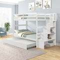 Twin Over Twin Bunk Beds With Twin Trundle And -