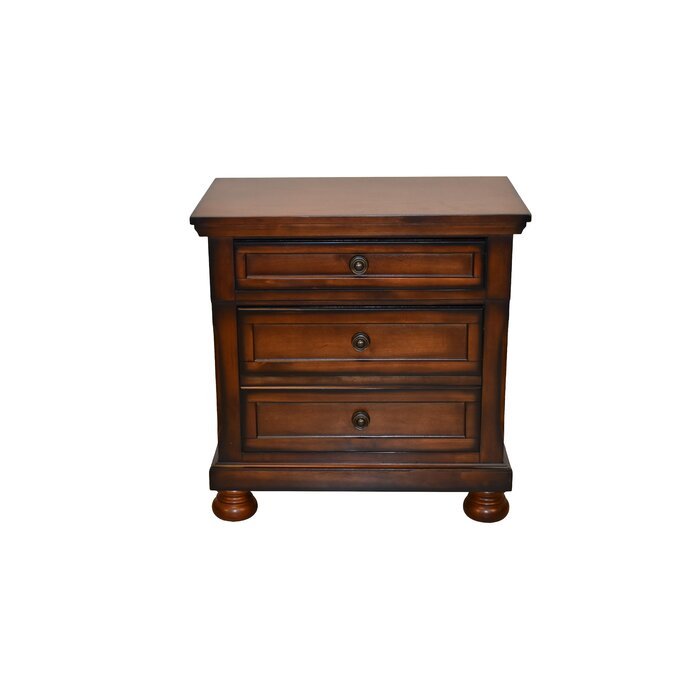 Baltimore Wood Nightstand with Hidden Jewelry