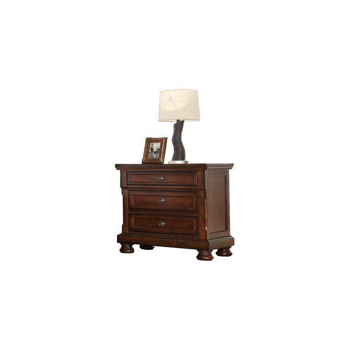 Baltimore Wood Nightstand with Hidden Jewelry