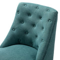 Syros Modern Office Chair with Tufted Back teal-foam-solid wood