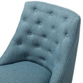 Syros Modern Office Chair with Tufted Back blue-foam-solid wood