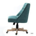 Syros Modern Office Chair with Tufted Back teal-foam-solid wood