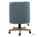 Syros Modern Office Chair with Tufted Back blue-foam-solid wood