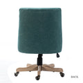 Syros Modern Office Chair with Tufted Back teal-foam-solid wood