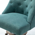 Syros Modern Office Chair with Tufted Back teal-foam-solid wood