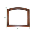 Baltimore Wood Frame Mirror in Dark Walnut Color