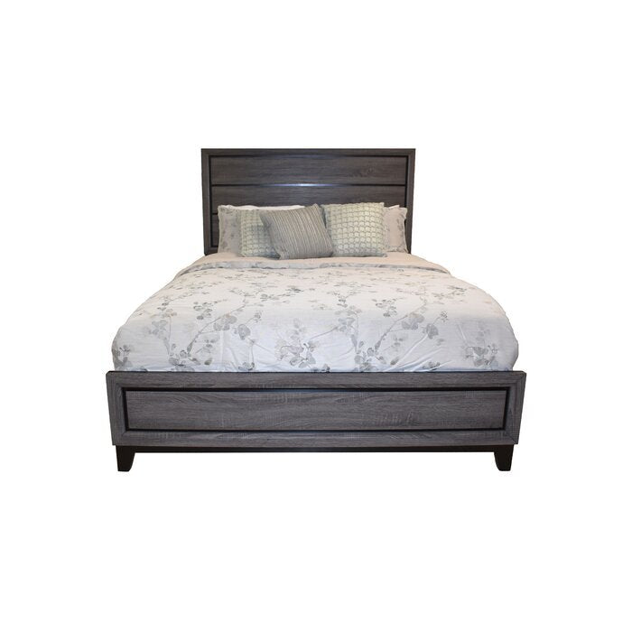 Sierra Queen Size Contemporary Bed Made with Wood