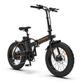 AOSTIRMOTOR Folding Electric Bike Ebike Bicycle 500W cycling-black-foldable-aluminium