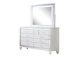 Sterling Queen 5 PC LED Bedroom set made with wood in queen-white-wood-5 piece set-bedroom-bed