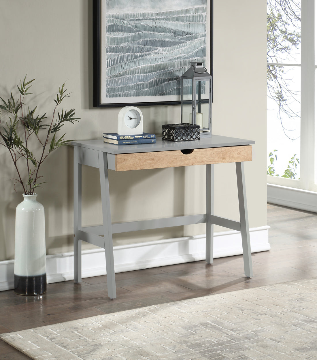 Hilton Desk In Gray Natural