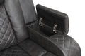 Benz LED & Power Recliner 3 PC Made With Faux Leather grey-faux leather-metal-primary living