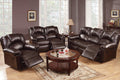 Motion Recliner Chair 1pc Glider Couch Living Room brown-primary living