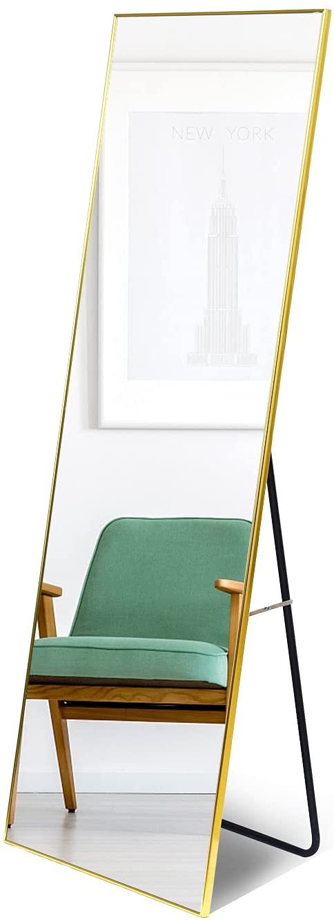 Full Length Mirror, Floor Mirror with Stand,