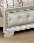 Madison Queen Size Upholstery Bed Made with Solid