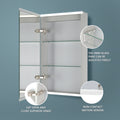 20''X 26''Led Lighted Bathroom Medicine Mirror